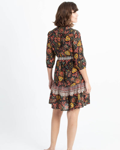 SALONI Clothing Small | US 4 Printed Button Down Dress