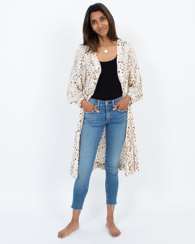 saltwater LUXE Clothing XS Leopard Print "Polly" Kimono