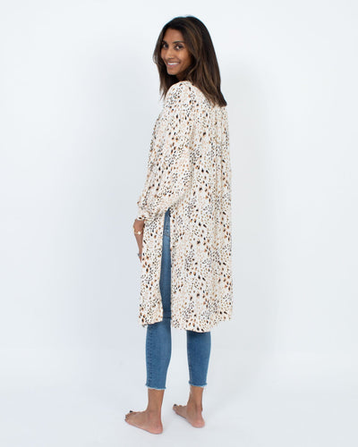 saltwater LUXE Clothing XS Leopard Print "Polly" Kimono