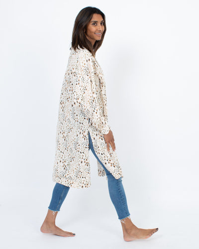 saltwater LUXE Clothing XS Leopard Print "Polly" Kimono
