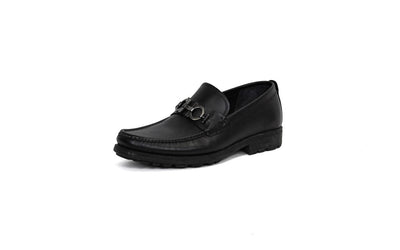 Salvatore Ferragamo Shoes Large | US 10.5 Leather Gancini-Bit Loafers