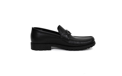 Salvatore Ferragamo Shoes Large | US 10.5 Leather Gancini-Bit Loafers