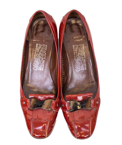 Salvatore Ferragamo Shoes Small | US 6.5 Red Patent Leather Heels