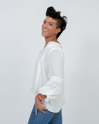 Sancia Clothing Small Long Sleeve Blouse