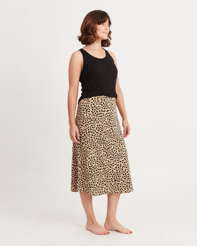 Sanctuary Clothing Medium Leopard Everday Midi Skirt