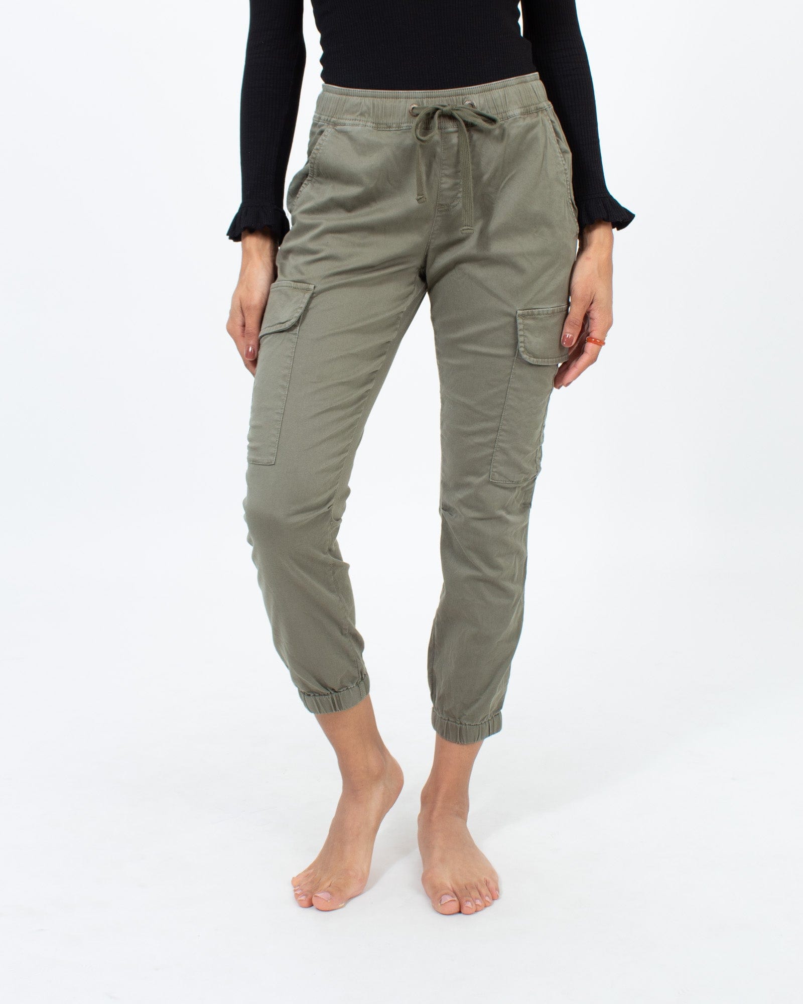 Army Green Cargo Pants - The Revury