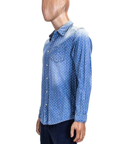 Scotch & Soda Clothing Large Printed Long Sleeve Button Down