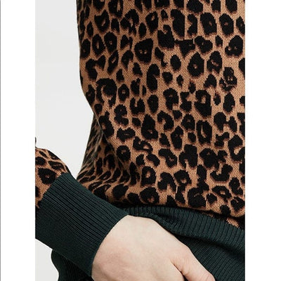 Scotch & Soda Clothing Medium Leopard Print Sweater