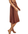 Scotch & Soda Clothing Small Pleated Button Down Skirt
