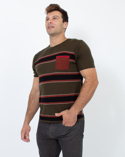 Scotch & Soda Clothing XL Soft Striped Tee