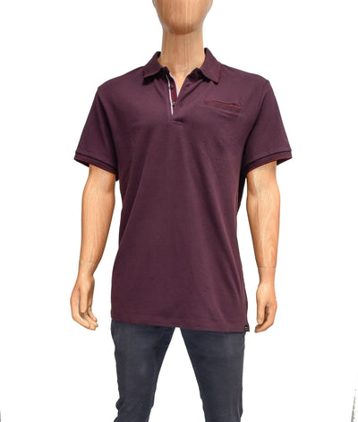 Scotch & Soda Clothing XXL Woven Short Sleeve Polo