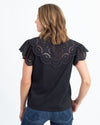 Sea New York Clothing Small Black Eyelet Blouse