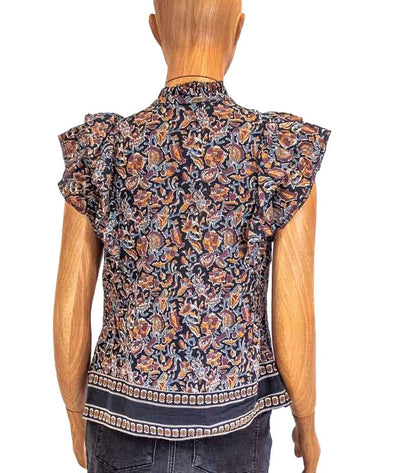 Sea New York Clothing Small | US 4 Printed Cap Sleeve Blouse