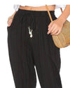 Seafolly Clothing Small Black "Dobby" Pants