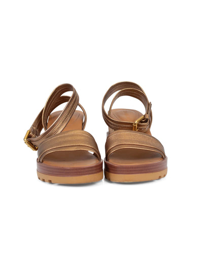 See by Chloé Shoes Small | 6 I 36 "Robin" Metallic Leather Sandals