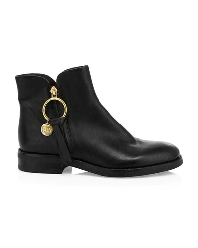 See by Chloé Shoes Small | US 7 I IT 37 Louise Leather Ankle Flat Boots
