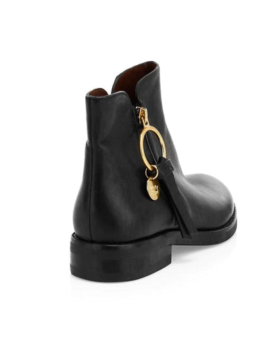 See by Chloé Shoes Small | US 7 I IT 37 Louise Leather Ankle Flat Boots