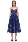 SELF-PORTRAIT Clothing Small | US 4 "Cobalt Azaelea" Dress