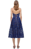 SELF-PORTRAIT Clothing Small | US 4 "Cobalt Azaelea" Dress