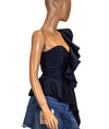SELF-PORTRAIT Clothing XS | US 2 "Metallic Fil Coupe" Top