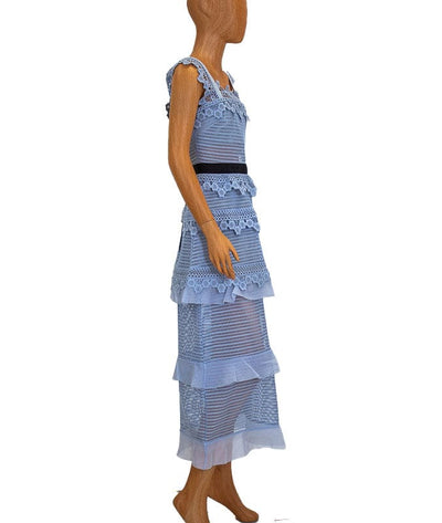 SELF-PORTRAIT Clothing XS | US 2 "Petunia Panelled" Midi Dress