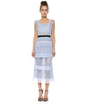 SELF-PORTRAIT Clothing XS | US 2 "Petunia Panelled" Midi Dress