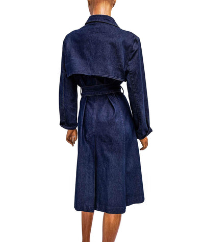 Sergio Valente Clothing Large Trench Coat with Button Closure and Waist Tie