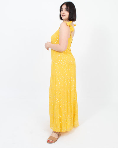 SÉZANE Clothing Medium | US 8 I IT 38 Metallic Yellow Dress