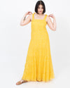 SÉZANE Clothing Medium | US 8 I IT 38 Metallic Yellow Dress