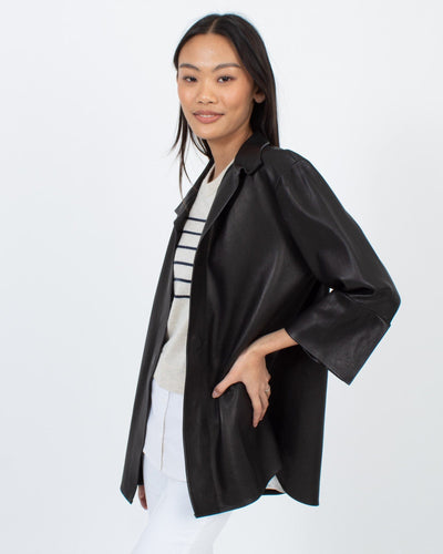 Sharon Roth Clothing XS Belted Leather Jacket