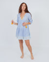 Shoshanna Clothing Medium "Classic Stripe Umbrella" Mini Dress