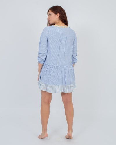 Shoshanna Clothing Medium "Classic Stripe Umbrella" Mini Dress
