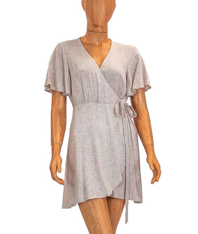 Show Me Your Mumu Clothing Medium Linen Wrap Dress