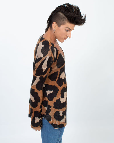 Show Me Your Mumu Clothing XS Cheetah Print Knit