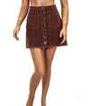 Show Me Your Mumu Clothing XS Corduroy Button Front Mini Skirt