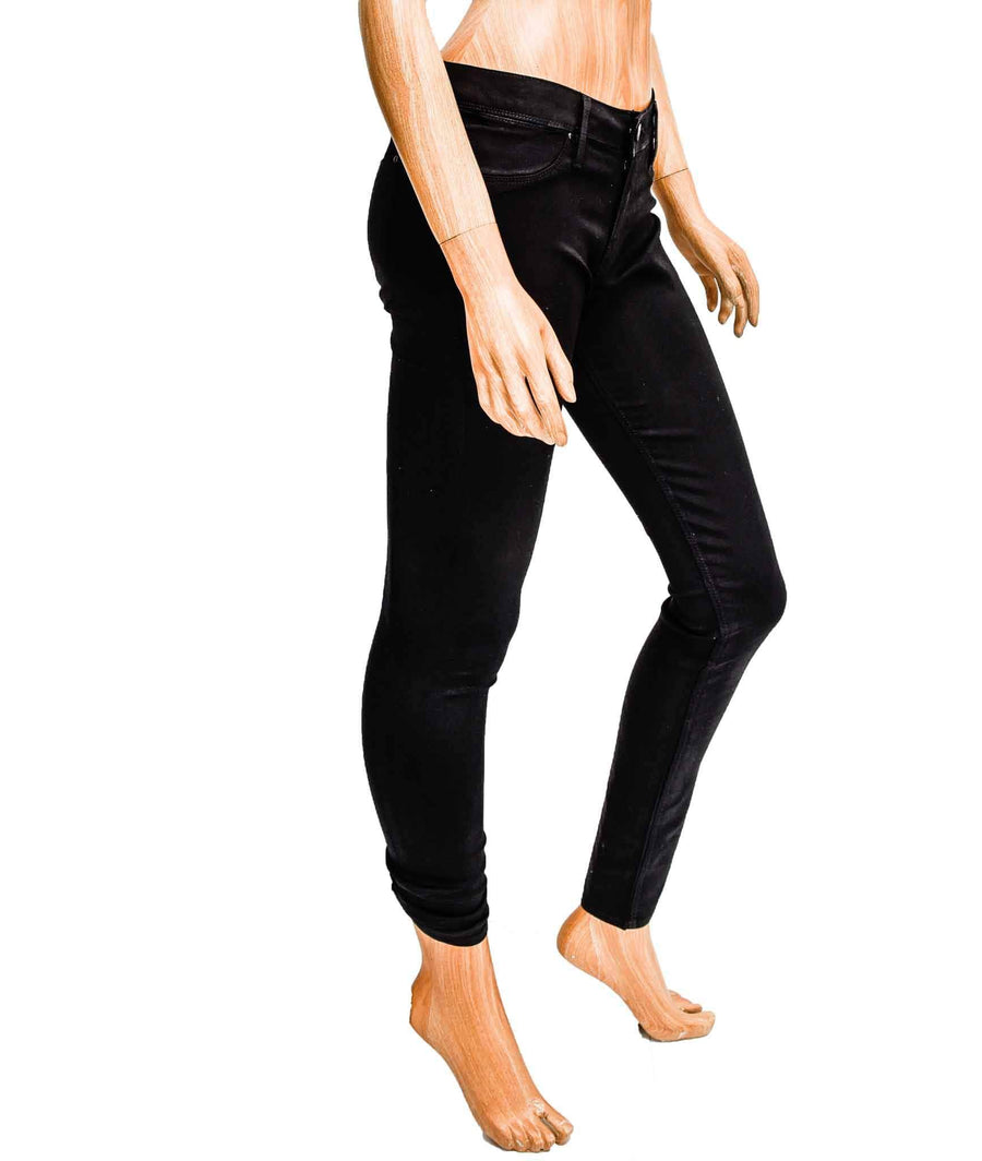 Sinclair MFGRP Clothing Small | US 27 Mid-Rise Skinny Jeans with Wax Coating