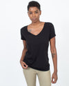 skin Clothing Medium Basic Black Tee