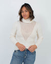 skin Clothing Small Open Knit Turtleneck Sweater
