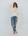 skin Clothing Small Open Knit Turtleneck Sweater