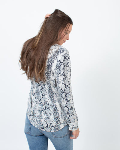 Soft Joie Clothing Small Snake Print Blouse