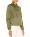 Soia & Kyo Clothing Medium "Lori" mixed Media Bomber Jacket
