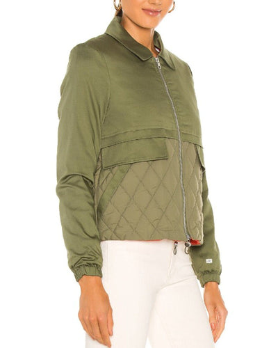 Soia & Kyo Clothing Medium "Lori" mixed Media Bomber Jacket