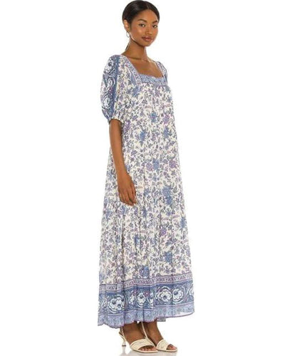 SPELL Clothing Medium "Folk" Square Neck Dress