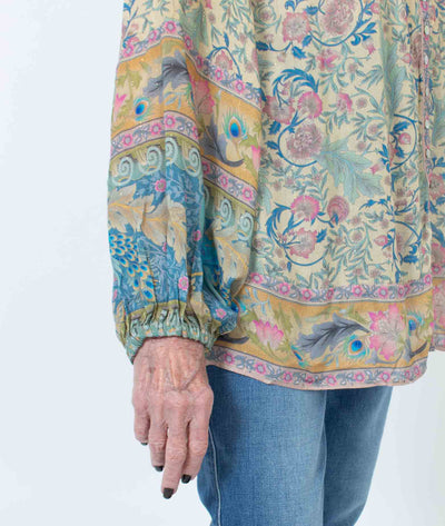 Spell & The Gypsy Collective Clothing Medium Printed Blouse with Keyhole Back