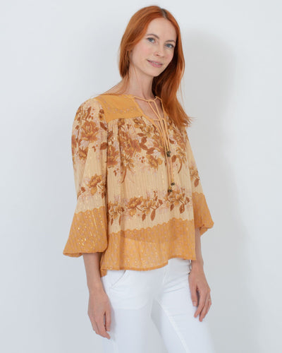 Spell & The Gypsy Collective Clothing XXS Printed Boho Peasant Top
