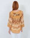Spell & The Gypsy Collective Clothing XXS Printed Boho Peasant Top