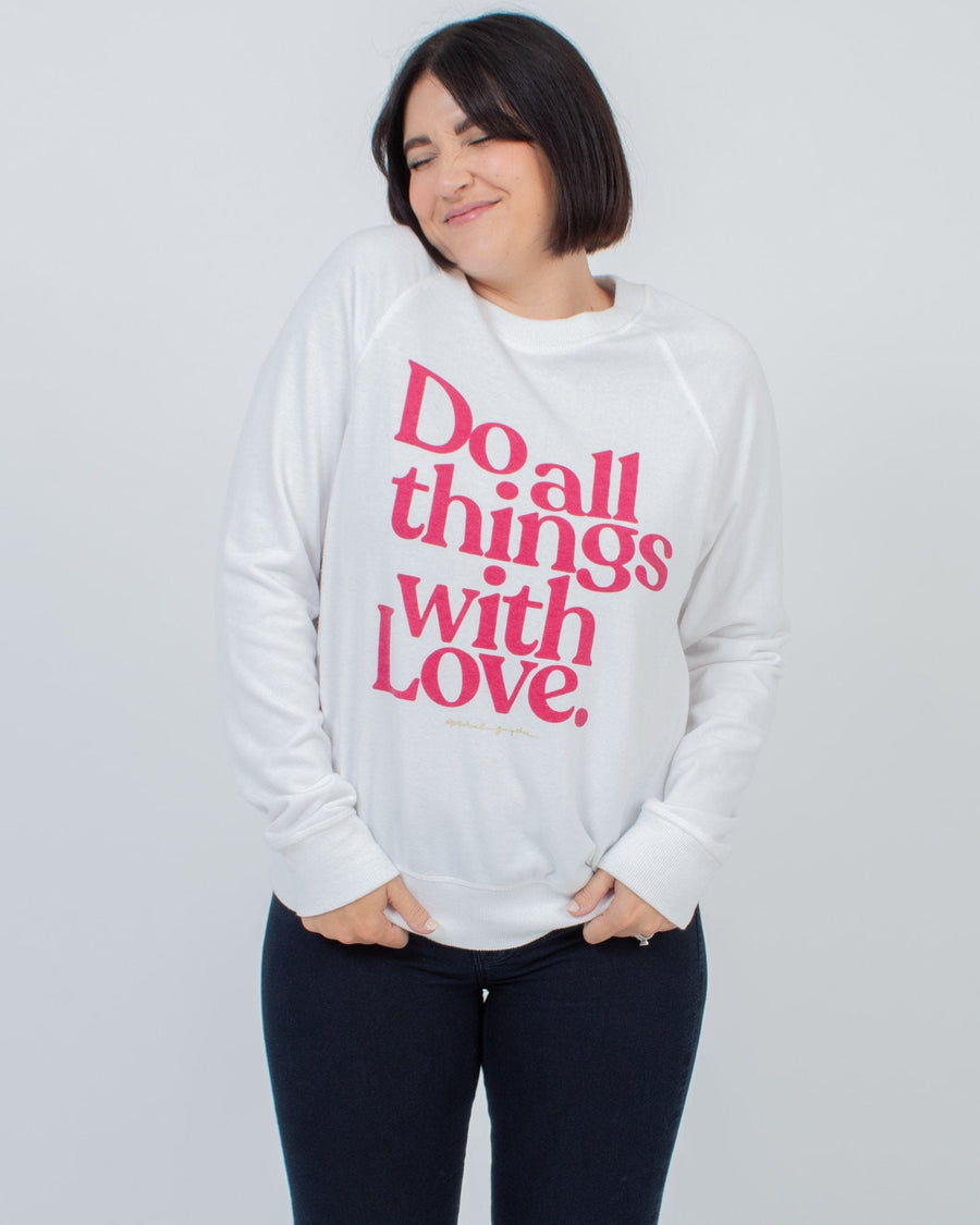 Spiritual Gangster Clothing Medium "Do All Things With Love" Sweater