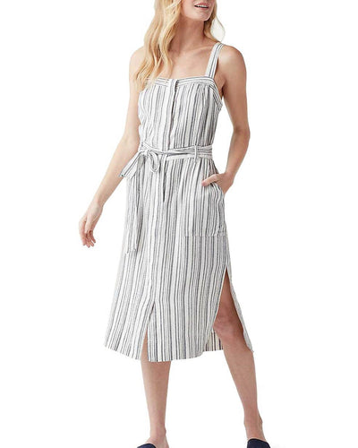 Splendid Clothing Medium "Bourne" Slit Striped Dress