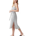 Splendid Clothing Medium "Bourne" Slit Striped Dress