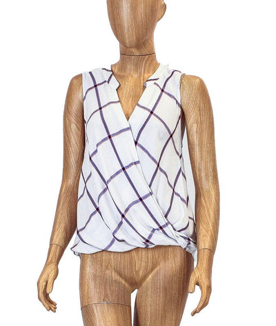 Splendid Clothing Small Sleeveless Plaid Snap Button Top